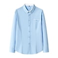 thumbnail image 1 of Gubotare Button Down Shirts for Men Men's Button Shirt Casual Loose Long Sleeve Dress Shirt (Light Blue,L), 1 of 2