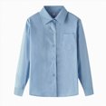 thumbnail image 1 of Gubotare Button Up Shirt Boys Boys' Long Sleeve Slim Fit Dress Shirt Size 10-11, 1 of 3