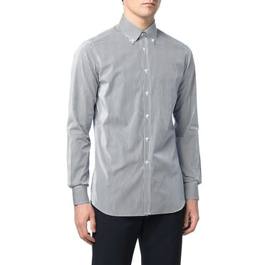 Gubotare Casual Shirts for Men Men's Shirts Long Sleeve Button up Shirts Dress (Black,L)