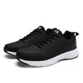 thumbnail image 1 of Gubotare Casual Shoes For Men Men's Fashion Sneakers 3 Eyelets Simple Style Casual Shoes,Black 12.5, 1 of 4