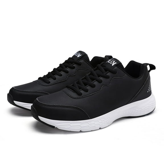 Gubotare Casual Shoes For Men Men's Fashion Sneakers 3 Eyelets Simple Style Casual Shoes,Black 12.5