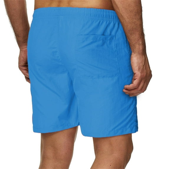 Gubotare Casual Shorts for Men Men's Tactical Cargo Shorts Below Knee Length Multi Pocket Capri Pants (Sky Blue,4XL)