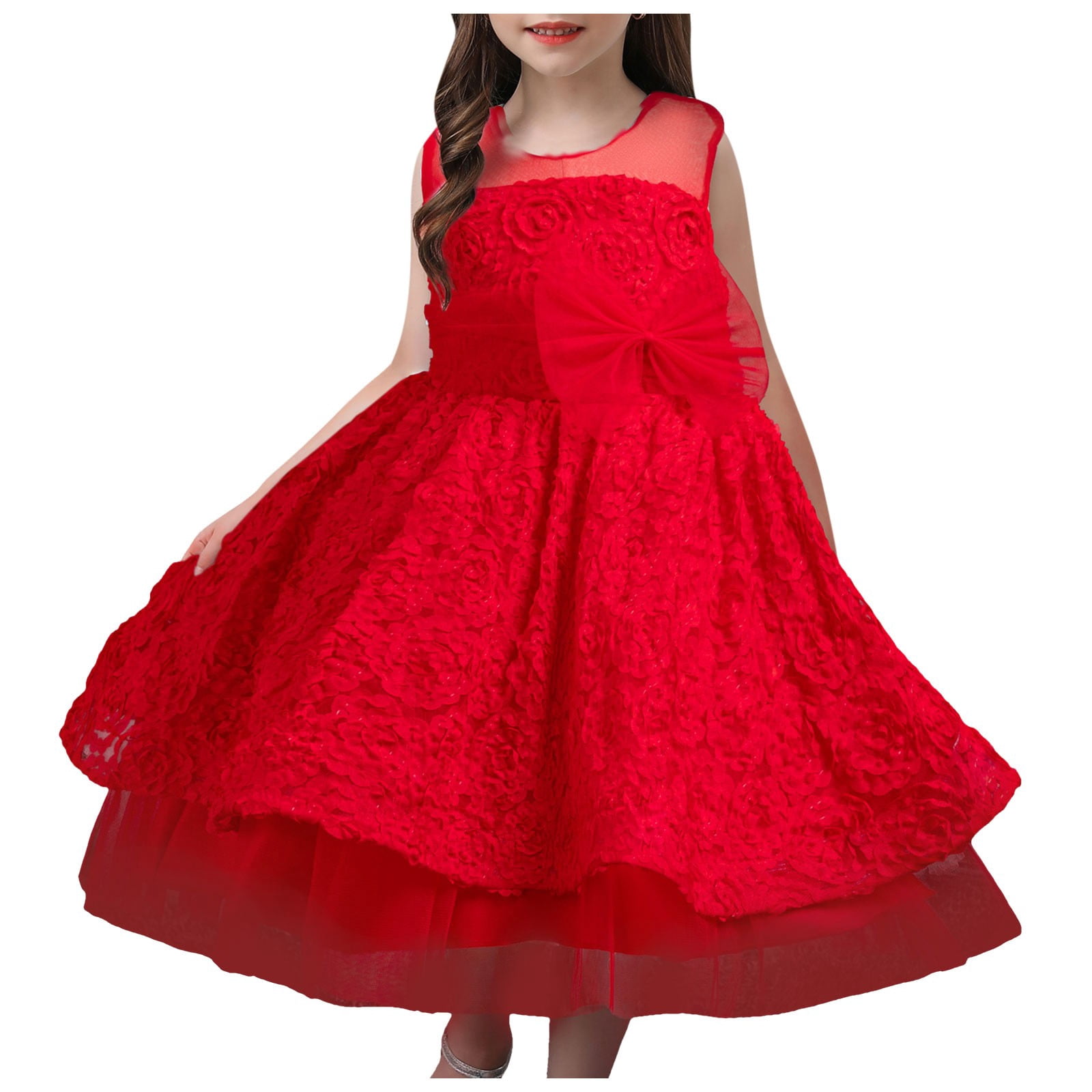 little miss princess christmas dresses Christmas Pink & White Pin Dot Santa Clause Smocked Dress 4 Years