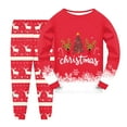 thumbnail image 1 of Gubotare Christmas Pajama Sets Baby Toddler Pajamas Baby Boys Girls Pajama Set Kids Cute Snug Fit Christmas Pattern Design Pjs Sleepwear 2T 3T (Red,2-3 Years), 1 of 4
