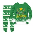 thumbnail image 1 of Gubotare Christmas Pajamas for Kids Boys Boys Pajamas Kids Long Sleeve Pjs Ribbed Comfort Stretch for Active Boys Size 8-9 (Green,8-9 Years), 1 of 4