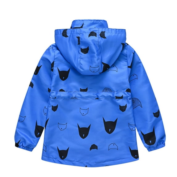 Gubotare Coat For Baby Boy Boy Winter Coat Warm Quilted Puffer Water Resistant Parka Jacket with Detachable Fur Hood for Big Boys,Blue 9-10 Years