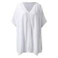 thumbnail image 1 of Gubotare Cover Ups for Swimwear Women Women's Summer Swimsuit Bikini 2025 Beach Swimwear Crochet Cover up (White,A), 1 of 5
