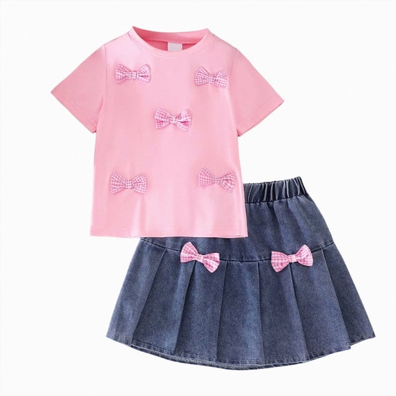 Gubotare Cute Birthday Girl Outfit Girls Tutu Dress, Toddler Birthday Princess Dress with Short Sleeve Party Outfit 4T (Pink,4 Years)