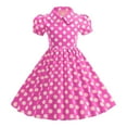thumbnail image 1 of Gubotare Cute Dresses for Girls Girl's Summer Dresses Ruffled Sleeves Tiered Swing Sundress with Pockets Size 7-8T (Hot Pink,7-8 Years), 1 of 9