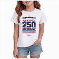 thumbnail image 1 of Gubotare Cute Patriotic Shirts Girls USA Shirts for Family Matching American Flag Patriotic T-Shirt Parents Kids 4th of July Tee Tops Size 13-14 (White,13-14 Years), 1 of 5