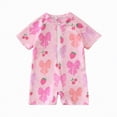 thumbnail image 1 of Gubotare Cute Swimsuits for Baby Girls Toddler Girls Bathing Suit Cute Cut Out One Piece Swimsuits Summer Beach Swimwear 12 18 Months (Light Pink,12-18 Months), 1 of 7