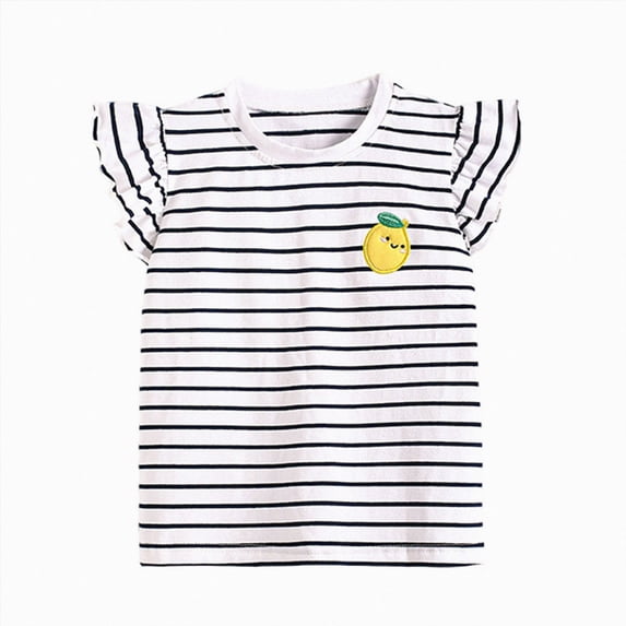 Gubotare Cute Tops for Teen Girls Girls' Oversized T Shirts Short Sleeve Crewneck Summer Casual Loose Tops Tees 7T-8T,White