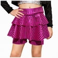 thumbnail image 1 of Gubotare Dance Shorts Girls Girls' Casual Ruffled Waist Shorts Elastic Summer Wide Leg Shorts Size 12-14 (Hot Pink,12-14 Years), 1 of 6
