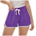 thumbnail image 1 of Gubotare Dance Shorts Girls Girls Elastic Waistband Athletic Shorts Gym Running Shorts Size 12-18 Months (Purple,12-18 Months), 1 of 8