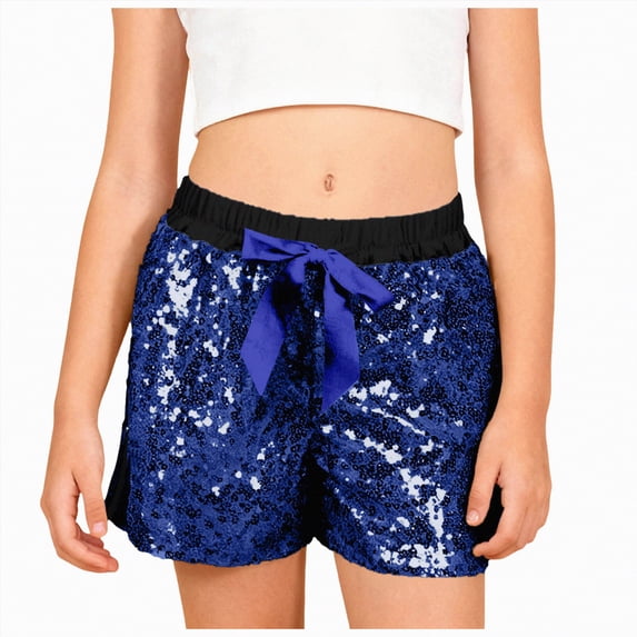 Gubotare Dance Shorts Girls Toddler Baby Boy Girl Shorts Shorts Summer Casual Elastic Waist Shorts Bottoms 4T 5T (Blue,4-5 Years)