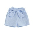 thumbnail image 1 of Gubotare Dance Shorts for Girls Girls Stretchy Shorts High Waisted Casuals Shorts (Sky Blue,Size 2-3 Years), 1 of 6