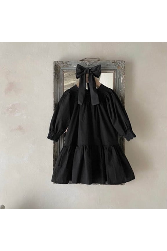 Dresses For Girls Kids Long Girls Tutu Dress Toddler Handmade Tulle Party Dresses for Birthday Outfit,Black 3-4 Years