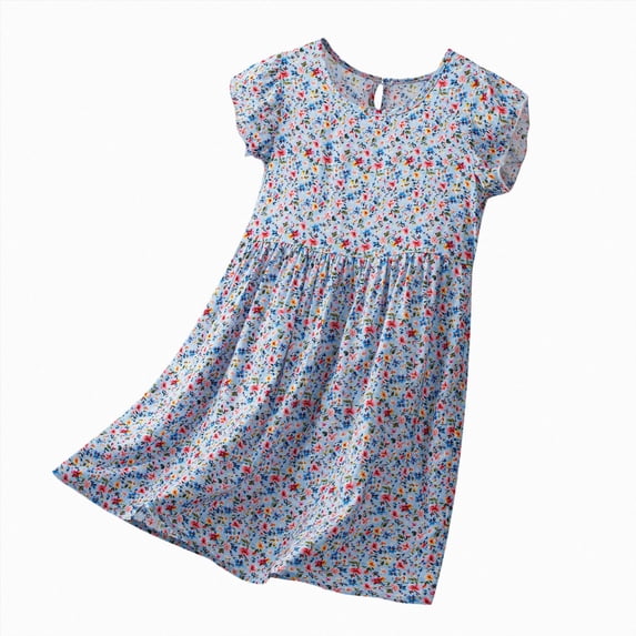 Gubotare Dresses for Kids Girls Toddler Girl Dress Kids Sleeveless Ruffle Dresses for Girls Summer Outfits Beach Sundress 3T 4T (Light Pink,3-4 Years)