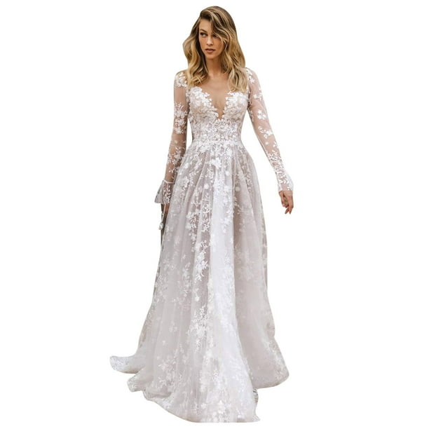 Gubotare Elegant Dresses for Women Ball Gown Lace Wedding Dresses for Bride 2024 Off Shoulder A Line Princess Bridal Dress with Sleeve (White,M) - Walmart Business Supplies Gubotare Elegant Dresses for Women Ball Gown Lace Wedding Dresses for Bride 2024 Off Shoulder A Line Princess Bridal Dress with Sleeve (White,M) - Walmart Business Supplies