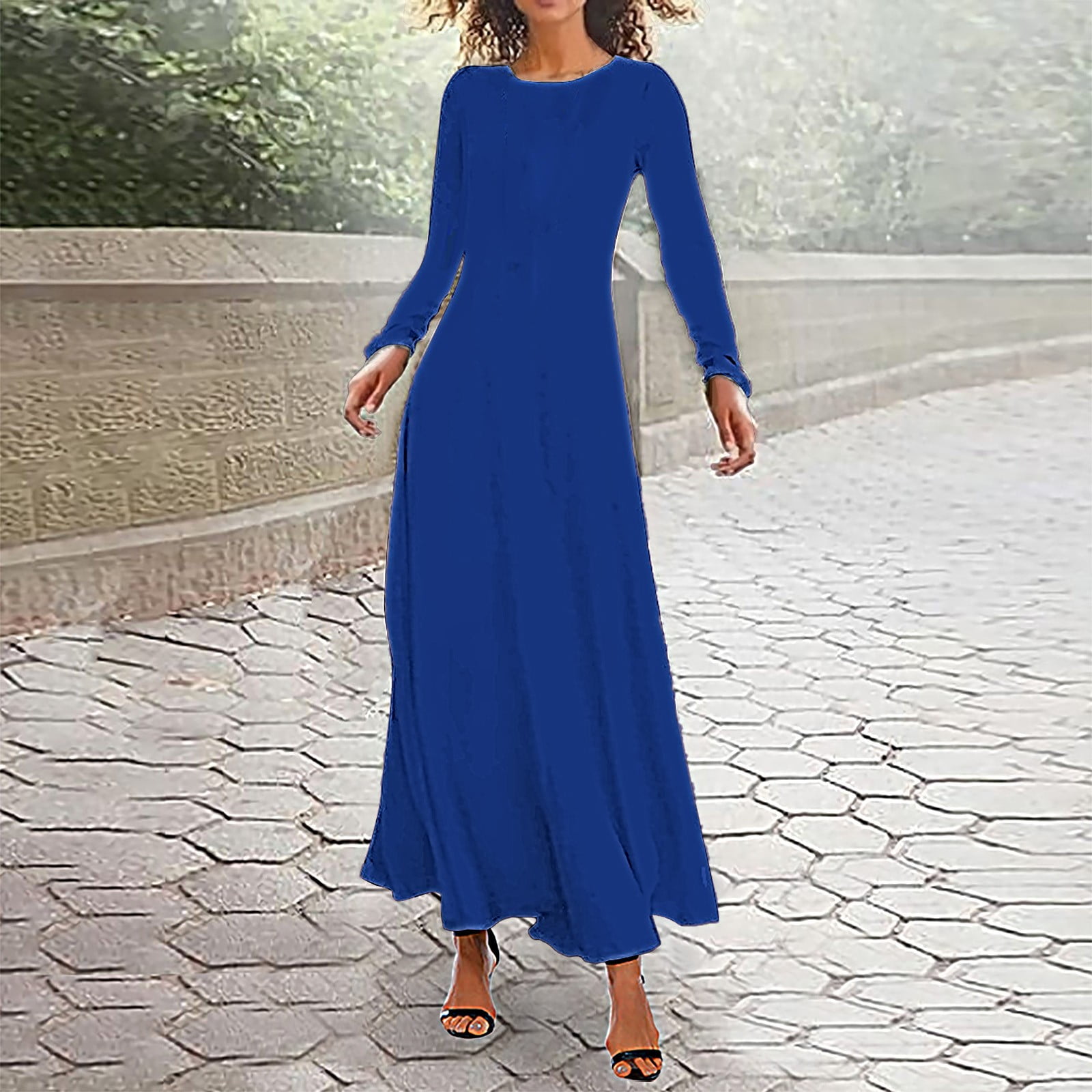 green emerald velvet dress Everyday High Waist A-Line Flared Skater Midi Skirt_Black main image 0