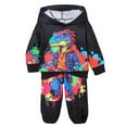 thumbnail image 1 of Gubotare Fall Toddler Boy Clothes Toddler Baby Boy Outfit Long Sleeve Hoodie Sweatshirt Jogger Pants 2Pcs Fall Outfits Size 2T 3T (Black,2-3 Years), 1 of 8