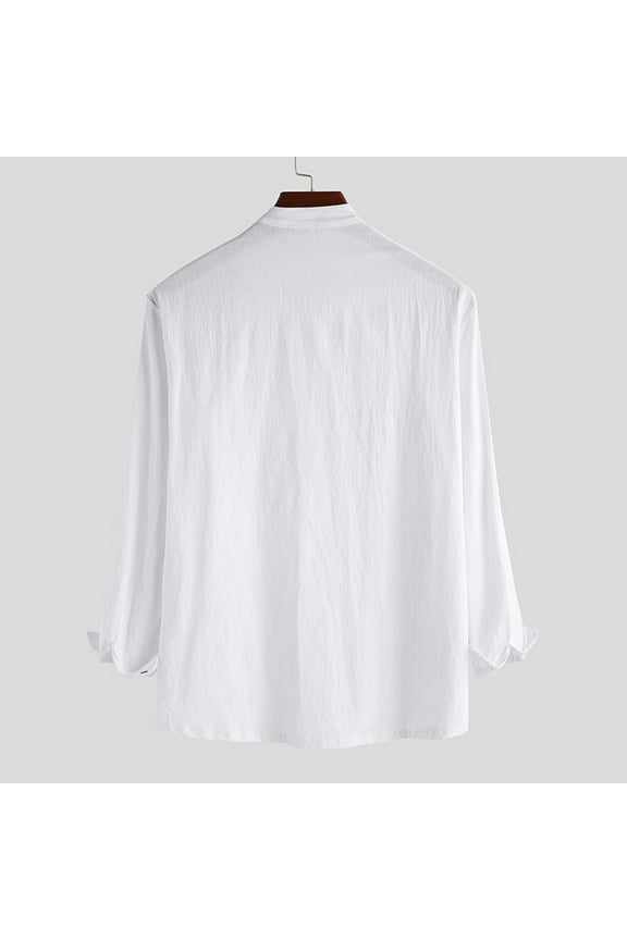 Flannel Shirt For Men Men's Long Sleeve Sherpa Lined Denim Shirt Jacket,White XXL