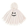 thumbnail image 1 of Gubotare Fleece Baby Halloween Cloak Capes for Boys Cute Boys Hooded Fleece Baby Halloween Cloak Cape Full Zipper Outerwear Size 7-8 (White,7-8 Years), 1 of 7