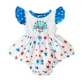 thumbnail image 1 of Gubotare Fourth of July Baby Girl Bodysuit Baby Girl Romper Baby Cute Bodysuit Jumpsuit One-Piece Clothes 0 3 6 9 12 18 24 Months (White,Size 6-12 Months), 1 of 7