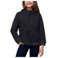 thumbnail image 1 of Gubotare Fur Jacket Girls Girls Soft Polar Fleece Jacket Outerwear Coat with Pockets Size 5T 6T (Dark Gray,5-6 Years), 1 of 5
