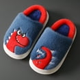thumbnail image 1 of Gubotare Fuzzy Slippers for Girls Slippers for Girls Boys Cute Soft Plush Outdoor Indoor Winter Warm Girls Boys Slipper (Blue,13), 1 of 5