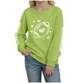 thumbnail image 1 of Gubotare Girl Crewneck Sweatshirts Toddler Baby Girl Boy Sweatshirt Long Sleeve Shirt Crewneck Sweater Top Fall Size 4T (Green,4 Years), 1 of 3