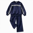 thumbnail image 1 of Gubotare Girl Leggings Outfit Girls Matching Outfit Legging Set Fall Outfits for Toddler Girls 5T 6T (Black,5-6 Years), 1 of 6