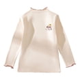 thumbnail image 1 of Gubotare Girl Long Sleeve Shirts Girls Long Sleeve Shirts Basic Girls Clothes Fall Kids Turtleneck Cute Tee Shirt Trendy Fall Size 5T 6T (Light Yellow,5-6 Years), 1 of 5