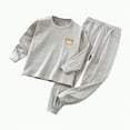 thumbnail image 1 of Gubotare Girl Pajamas Baby Pajama Sets Snug fit Cooling Pjs for Girls Boys Kids Toddler, Cool-touch Sleepers Sleepwear 12 18 Months (Grey,12-18 Months), 1 of 4