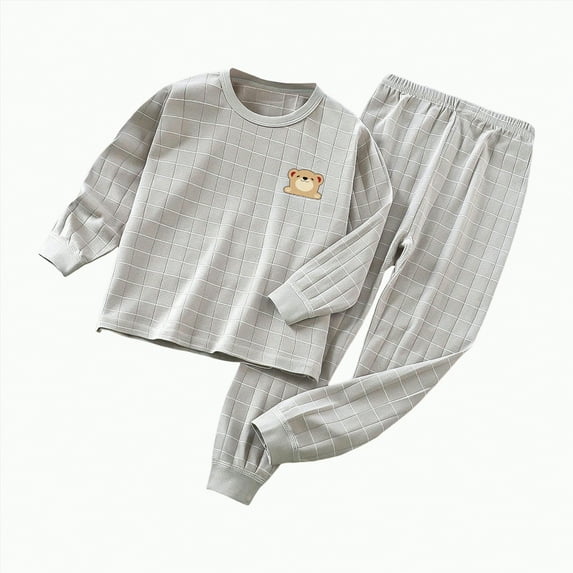 Gubotare Girl Pajamas Baby Pajama Sets Snug fit Cooling Pjs for Girls Boys Kids Toddler, Cool-touch Sleepers Sleepwear 12 18 Months (Grey,12-18 Months)