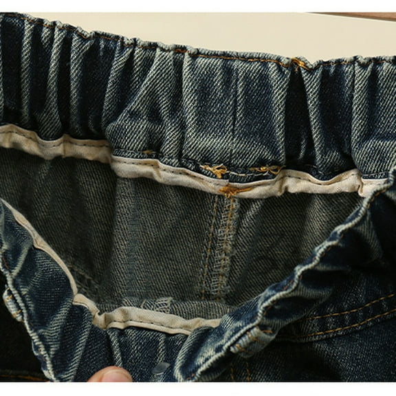 Gubotare Girl Pants Girls' Slim Boot-Cut Stretch Jeans (Grey,4-5 Years)