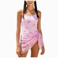 thumbnail image 1 of Gubotare Girl Swimsuit Girls One Piece Swimsuit Quick Dry Beach Swimwear Bathing Suit with Adjustable Strap Size 9-10 (Pink,9-10 Years), 1 of 5