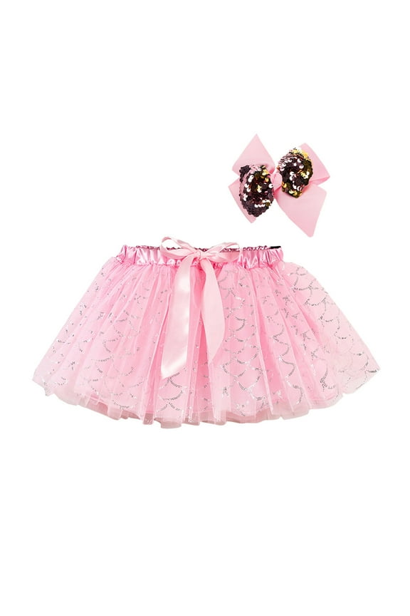 Girl Tutu Skirt Toddler Girls Tutu Dresses Layers Princess Tutu Dresses for Girls Birthday Party Tulle Skirt2T 4T (Pink,2-4 Years)