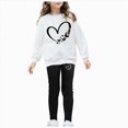 thumbnail image 1 of Gubotare Girl Winter Clothes Elegant Girls' Top & Pants Set Legging Pants California Print Long Sleeve Sweatshirt School and Daily Wear 7T 8T, 1 of 6