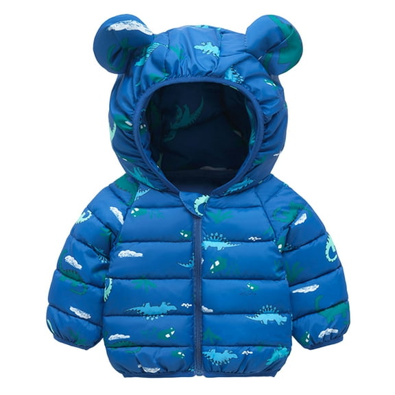 Gubotare Girl Winter Coat Waterproof Baby Girl Winter Coat Toddler Jackets Warm Down Outerwear with Hooded 1T 2T (Navy,1-2 Years)