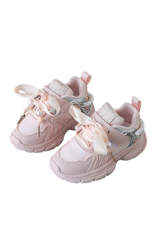 Girl's Sneaker Stride Rite Baby Shoes (Pink,6-7 Years)