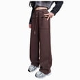 thumbnail image 1 of Gubotare Girls Baggy Pants Girls Sweatpants Girls' Activewear High Waisted Jogger Pants Size 10-12 (Coffee,10-12 Years), 1 of 9