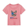 thumbnail image 1 of Gubotare Girls Blouse Toddler Boys July 4th Shirts Girls American Flag T-Shirts Patriotic Outfits Memorial Day Tops Tees 2T 3T,Pink 2-3 Years, 1 of 3