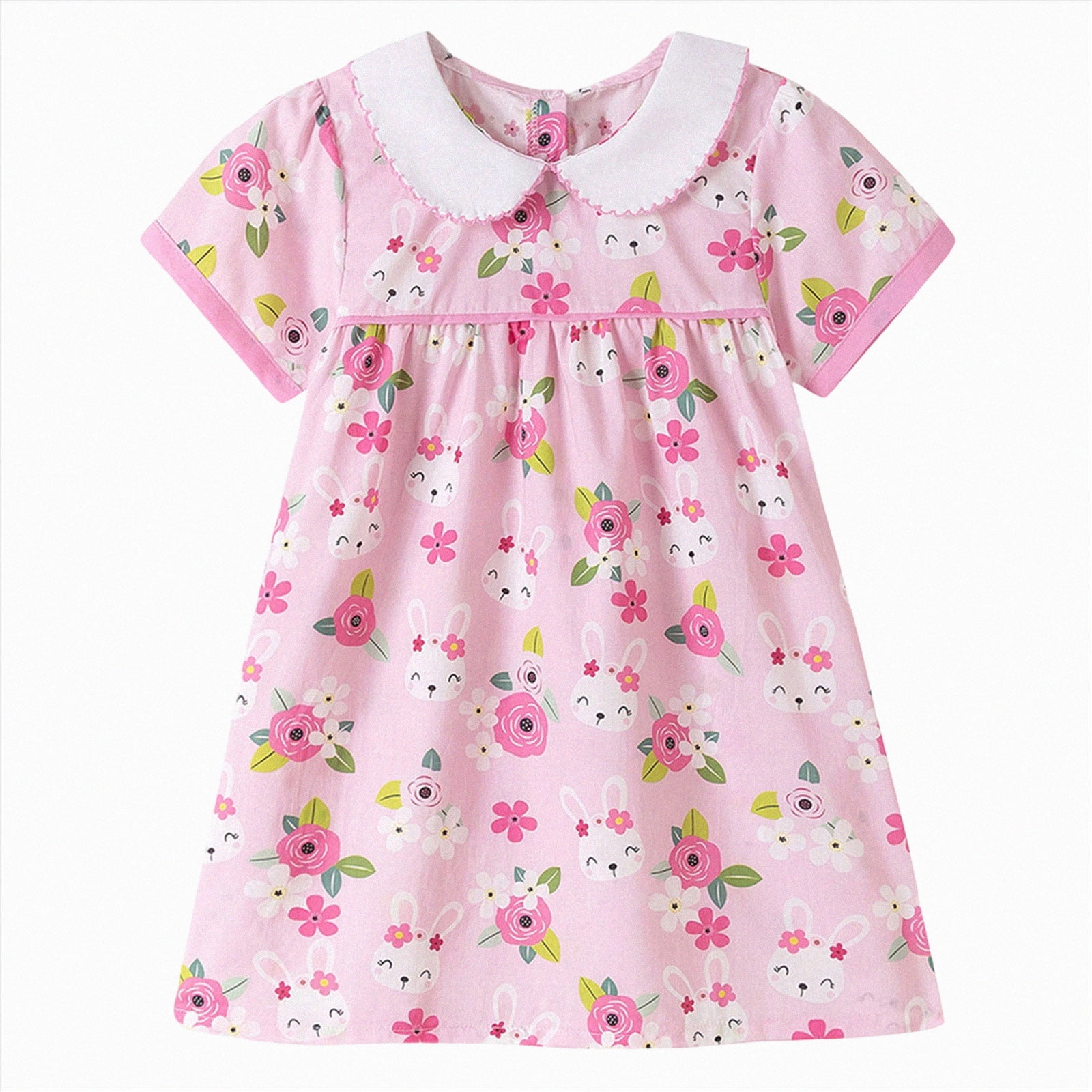 3t boho dress Gubotare Girls Baby Girl Birthday Outfit Cake Embroidery Birthday Dress Smash Cake Dresses 2T (Pink,2-3 Years) flutter sleeves