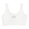 thumbnail image 1 of Gubotare Girls Bras Padded Girls Training Bras Girls Sports Bras for Little Girls (White,12-16 Years), 1 of 2