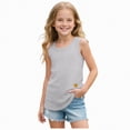 thumbnail image 1 of Gubotare Girls Camisole Girls Dance Tank Tops Racerback Sleeveless Crop Tops Tank Tops for Ballet Dancewear Gym Size 7-8 (Grey,7-8 Years), 1 of 7