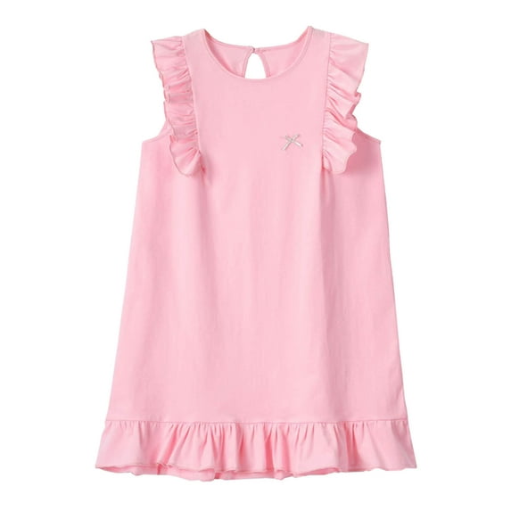 Gubotare Girls Casual Dress Toddler Kids Girls Summer Dress Sling Dress Floral Casual Dress Sleeveless Hawaiian Sundress Size 3T 4T (Pink,3-4 Years)