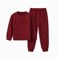 thumbnail image 1 of Gubotare Girls Clothes Sets Toddler Girl Clothes - Heart Graphic Print Pullover Sweatshirt & Flare Leg Pants - Girl Fall Outfits 3T 4T (Wine,3-4 Years), 1 of 6