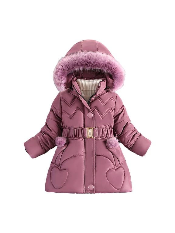 Girls Coat Girls' Ultra Lightweight Packable Down Puffer Jacket Coat Size 5T 6T (Purple,5-6 Years)