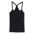 thumbnail image 1 of Gubotare Girls Crop Tops Girls Dance Tank Tops Racerback Camisole Undershirts Spaghetti Strap Camis Dance Clothes Tank Tops for Girls,Black 7-8 Years(160CM), 1 of 3